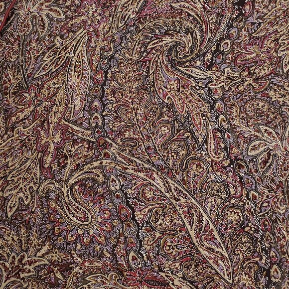 Lauren Ralph Lauren Hallie Lot of 2 Pillow Shams Paisley 20x26 Sateen Cotton - Picture 7 of 13